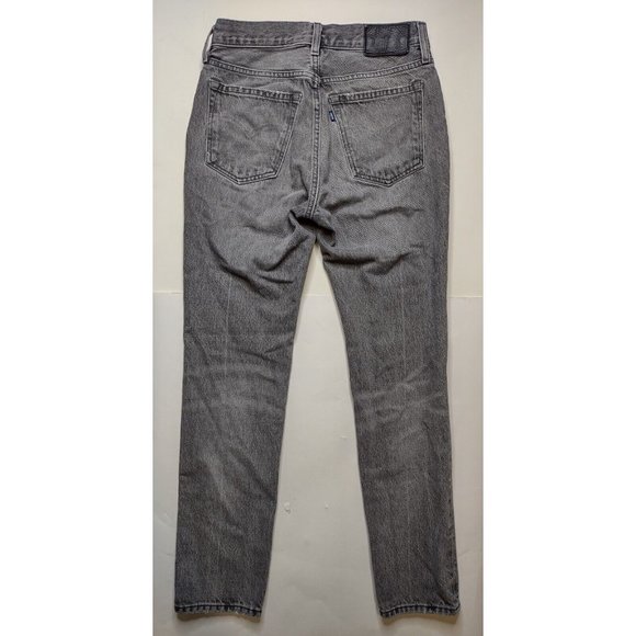 Levi's Made & Crafted Twig High Slim Black Jeans Charcoal Wash Women's 26 x 27 - Picture 4 of 9